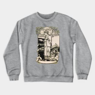 Art Nouveau Bookplate design Crewneck Sweatshirt